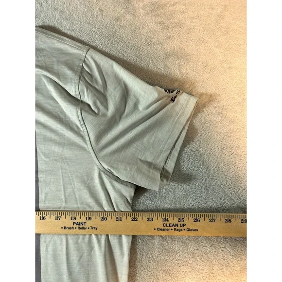 Ben Sherman Golf Men's Vertical Stripes Sports Fit Polo Black White Grey Men's L - Picture 7 of 9